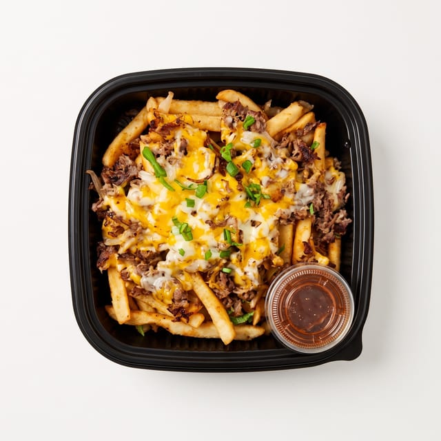 Steak Cheese Loaded Fries.