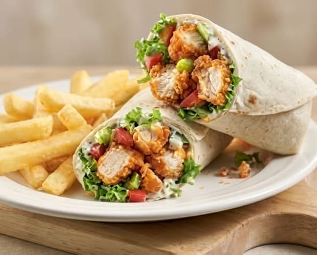 Crispy Chicken Wrap.
